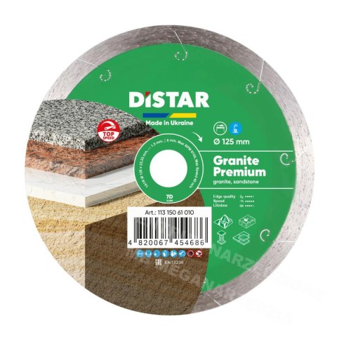 DISTAR Tarcza diamentowa GRANITE PREMIUM 125 x 1,5 x 8 x 22,23mm