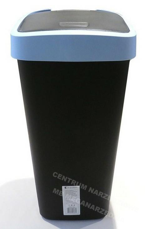 KEDEN Compacta Q 25L waste bin - light blue / black KEDEN Compacta Q 25L waste bin - light blue / black