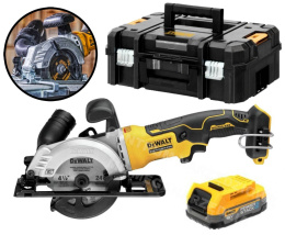 DEWALT Circular Saw 115mm DCS571E1T 1x Battery 1.7Ah TSTAK Case
