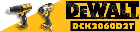 DEWALT 18V Combo Set (Drill Driver DCD778 + Screwdriver DCF787) 2x Battery 2.0Ah + TSTAK II Case DEWALT 18V Combo Set (Drill Driver DCD778 + Screwdriver DCF787) 2x Battery 2.0Ah + TSTAK II Case