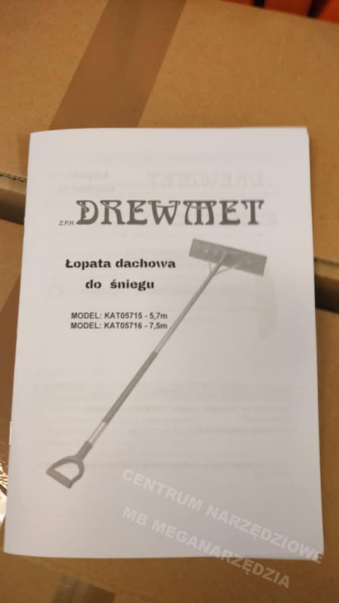 Zgarniacz do dachu śniegu 5,7 m Zgarniacz do dachu śniegu 5,7 m