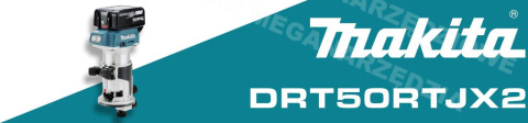 MAKITA Frezarka do krawędzi 18V 2x Akumulator 5,0Ah Ładowarka Makpac + Akcesoria DRT50RTJX2 MAKITA Frezarka do krawędzi 18V 2x Akumulator 5,0Ah Ładowarka Makpac + Akcesoria DRT50RTJX2