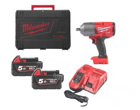 MILWAUKEE Klucz udarowy 18V 1/2" 1017Nm 2x5,0Ah LI-ION M18FHIWP12-502X MILWAUKEE Klucz udarowy 18V 1/2" 1017Nm 2x5,0Ah LI-ION M18FHIWP12-502X
