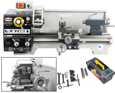 PROMA Universal lathe 750 W 400V with autofeed SPA-510P/400 PROMA Universal lathe 750 W 400V with autofeed SPA-510P/400