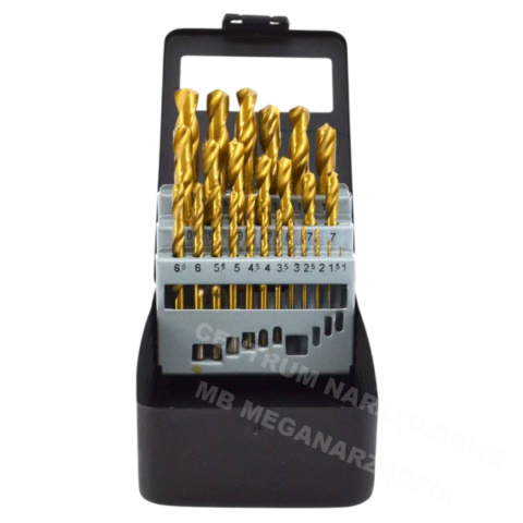 AWTOOLS Wiertła do metalu HSS-G TYTAN 1,0-13,0mm zestaw AWTOOLS Wiertła do metalu HSS-G TYTAN 1,0-13,0mm zestaw