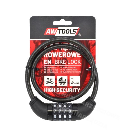 AWTOOLS Zapięcie rowerowe 8x65cm AWTOOLS Zapięcie rowerowe 8x65cm