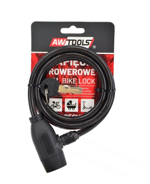 AWTOOLS Zapięcie rowerowe fi 8 x 120cm AWTOOLS Zapięcie rowerowe fi 8 x 120cm