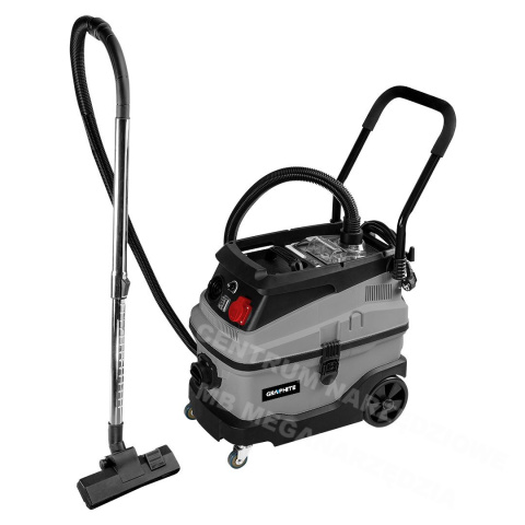 GRAPHITE Industrial vacuum cleaner 1600W 30L 230V + Tips, Hepa filter GRAPHITE Industrial vacuum cleaner 1600W 30L 230V + Tips, Hepa filter
