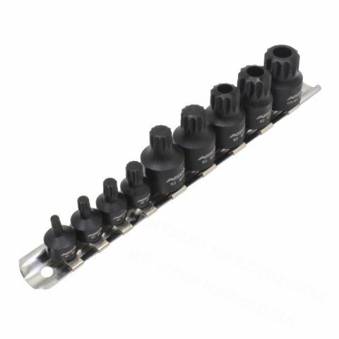 ASTA Nasadki udarowe XZN 1/4"-3/8" 9szt.