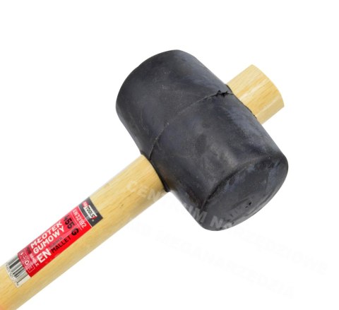 AWTOOLS Młotek gumowy trzon drewno 680g AWTOOLS Młotek gumowy trzon drewno 680g