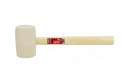 AWTOOLS Rubber mallet with handle wood white 340g