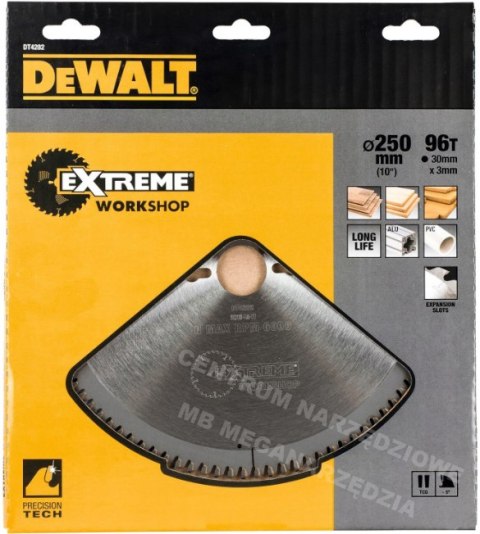 DEWALT Circular Saw Blade 250x30mmx96z