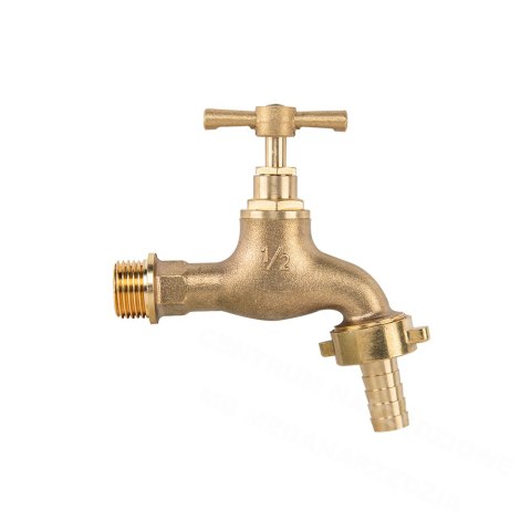 Brass faucet with valve gz 1/2" x gz 3/4" for 13mm hose Brass faucet with valve gz 1/2" x gz 3/4" for 13mm hose