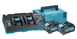 MAKITA Zestaw zasilający 40V 2x4,0Ah XGT (BL4040x2+DC40RB) (UN3480)