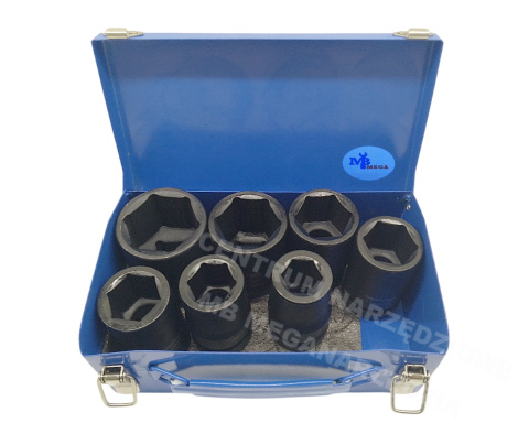 ADLER Nasadki udarowe 1" 7szt. 24, 27, 30, 32, 36, 41, 46 mm ADLER Nasadki udarowe 1" 7szt. 24, 27, 30, 32, 36, 41, 46 mm