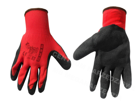 G73532 Rękawice ochronne GEKO r.9/latex czerwone/ G73532 Rękawice ochronne GEKO r.9/latex czerwone/