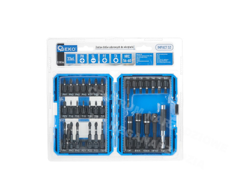 Impact bit set for screwdriver 33 pieces Impact bit set for screwdriver 33 pieces