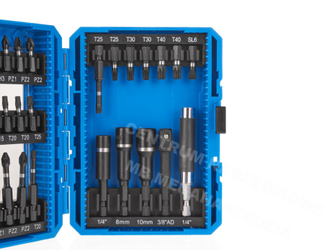 Impact bit set for screwdriver 33 pieces Impact bit set for screwdriver 33 pieces