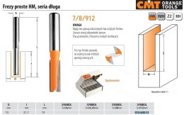 CMT Frez prosty długi HM D=10 I=31,7 L=74 S=12