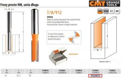 CMT Frez prosty długi HM D=14 I=31,7 L=70 S=12