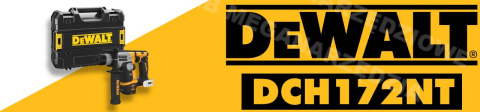 DEWALT Młotowiertarka akumulatorowa SDS+ 18V 1,4J 2F DCH172NT Młot DEWALT Młotowiertarka akumulatorowa SDS+ 18V 1,4J 2F DCH172NT Młot