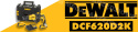 DEWALT Drywall Screwdriver 18V 30Nm 2x 2.0Ah LI-ION TSTAK + DCF6201 Magazine