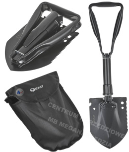 GEKO Folding Shovel 5in1 Tactical Black Survival Series