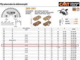 Universal saw for longitudinal and cross-cutting HM D=210 F=30 Z=36N K=2.8/1.8