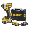 Impact wrench 1/4 18V 205Nm 2x5,0Ah DCF887P2-QW
