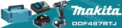 MAKITA Wiertarko - wkrętarka 18V DDF487RTJ MAKITA Wiertarko - wkrętarka 18V DDF487RTJ