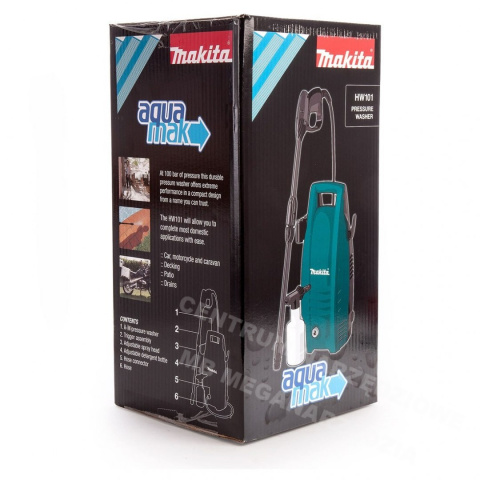 PRESSURE WASHER MAKITA 1300W 100BAR HW101 PRESSURE WASHER MAKITA 1300W 100BAR HW101