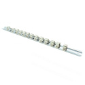 190 mm rail for 12 1/4 sockets socket strip