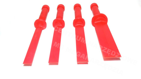 set of plastic scrapers chisels 4pcs. set of plastic scrapers chisels 4pcs.