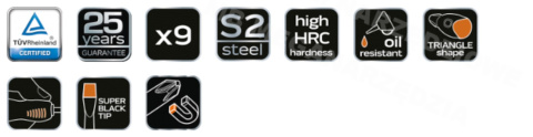 NEO TOOLS Zestaw wkrętaków 9szt 04-208 NEO TOOLS Zestaw wkrętaków 9szt 04-208