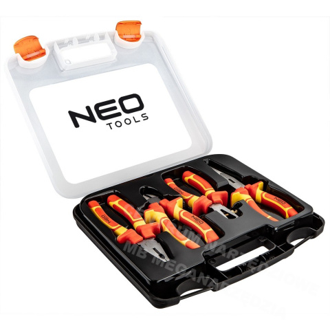 NEO TOOLS 01-236 Zestaw szczypiec szczypce elektryka 1000V 4 szt NEO TOOLS 01-236 Zestaw szczypiec szczypce elektryka 1000V 4 szt