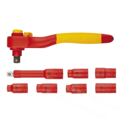 NEO TOOLS 01-307 Klucze nasadowe 1000V 8 elementów dla elektryków NEO TOOLS 01-307 Klucze nasadowe 1000V 8 elementów dla elektryków