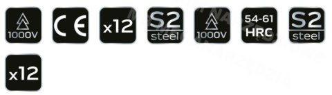 NEO TOOLS 01-308 Wkrętaki śrubokręty z uchwytem 1000V NEO TOOLS 01-308 Wkrętaki śrubokręty z uchwytem 1000V