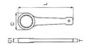 KLUCZ OCZKOWY DO POBIJANIA 32mm POBIJAK UDAROWY