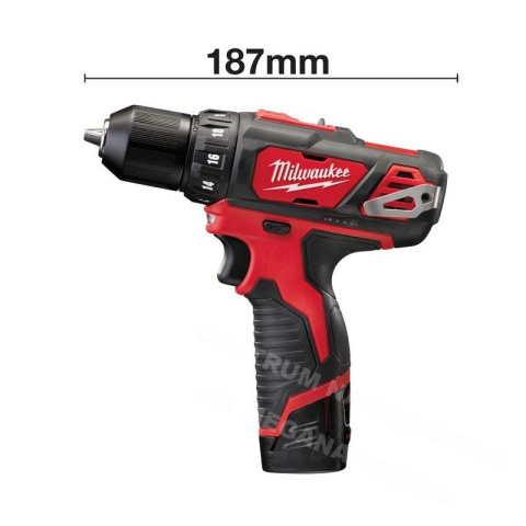 MILWAUKEE WKRĘTARKA 12V 30Nm 2x2,0Ah M12BDD-202C MILWAUKEE WKRĘTARKA 12V 30Nm 2x2,0Ah M12BDD-202C