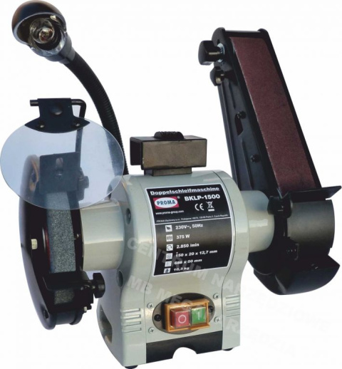 PROMA Szlifierka stołowa taśmowa 150mm 350W 230V PROMA Szlifierka stołowa taśmowa 150mm 350W 230V
