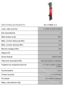 KĄTOWY KLUCZ UDAROWY 1/2 300Nm M12FRAIWF12-0