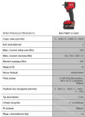M18FIW2F12-502X KLUCZ UDAROWY 1/2 18V 339Nm 2x5,0A
