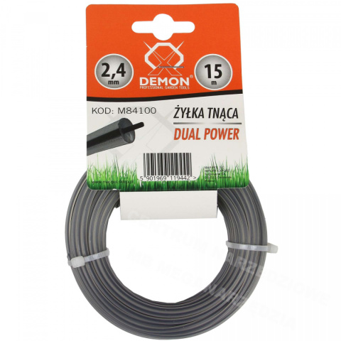 M84100 ŻYŁKA 2,4mm 15m OKRĄGŁA ZBROJONA M84100 ŻYŁKA 2,4mm 15m OKRĄGŁA ZBROJONA