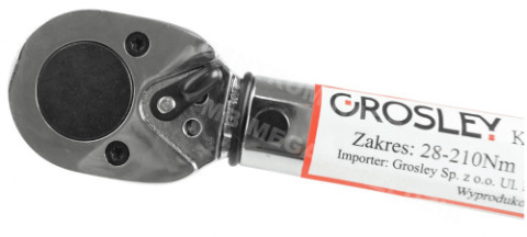 KLUCZ DYNAMOMETRYCZNY 1/2 28 - 210 Nm GROSLEY KLUCZ DYNAMOMETRYCZNY 1/2 28 - 210 Nm GROSLEY
