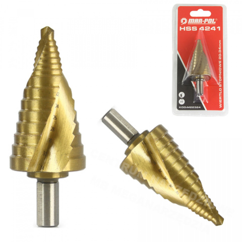 M22324 WIERTŁO STOPN. SPIRALNE 20-34MM HSS4241