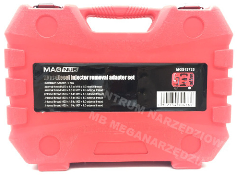 ZESTAW ADAPTERÓW DO WTRYSKIWACZY KLUCZE 10szt MGS13725 ZESTAW ADAPTERÓW DO WTRYSKIWACZY KLUCZE 10szt MGS13725
