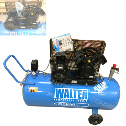 KOMPRESOR SPRĘŻARKA 200L 9 BAR 500 l/min WALTER