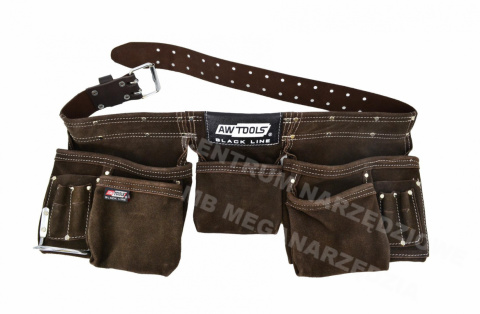 AWTOOLS AW30616 PAS MONTERSKI 11 KIESZENI SKÓRZANY