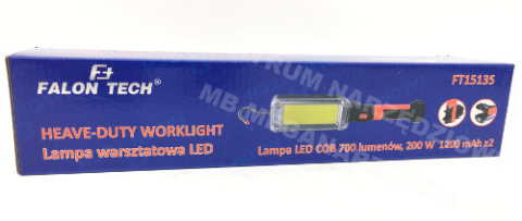 Lampa warsztatowa 700 lm LED LEDOWA LAMPKA MAGNES FT15135 Lampa warsztatowa 700 lm LED LEDOWA LAMPKA MAGNES FT15135