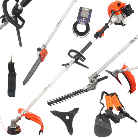 Kosa spalinowa DEMON 4w1 piła, nożyce do żywopłotu 3108 Kosa spalinowa DEMON 4w1 piła, nożyce do żywopłotu 3108
